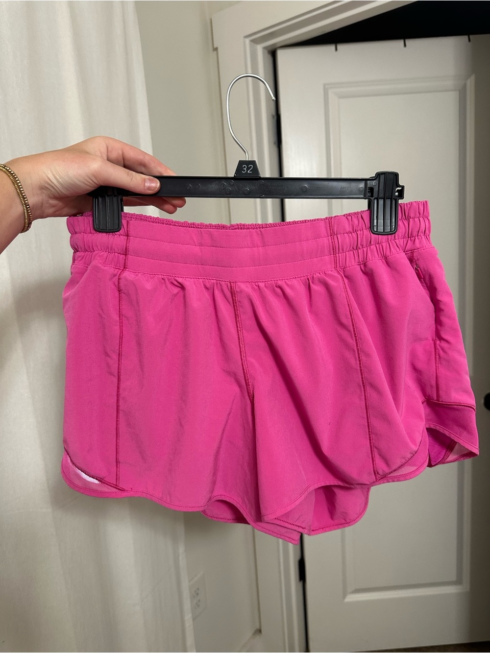 lululemon athletica Bright Pink Running Shorts